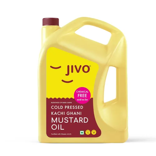 Image of Jivo Premium Cold Pressed Kachi Ghani Mustard Oil, 5 Litre 