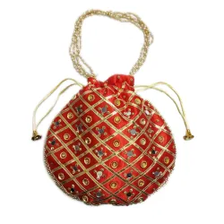 JK Gold/Womens Fancy Potli / Clutch For Ethnic Wear