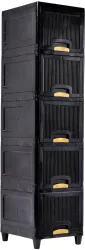 J K INTERNATIONAL 5 Compartments Plastic Chest of Drawers 