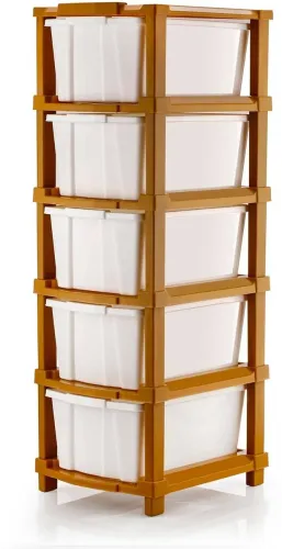 Image of J K INTERNATIONAL 5 Compartments Plastic Drawer