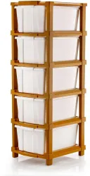 J K INTERNATIONAL 5 Compartments Plastic Drawer