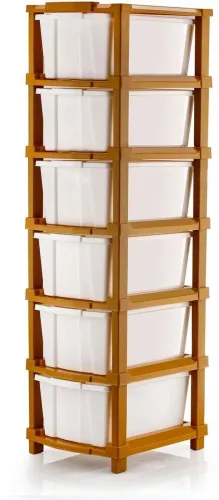 Image of J K INTERNATIONAL 6 Compartments Plastic Multipurpose Drawer