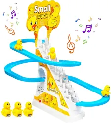 J K INTERNATIONAL Duck Slide Toy Set Duck Track Toys for Kids 