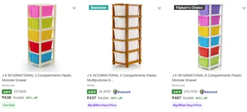 Image of J K International Modular Drawer Starting @ ₹436