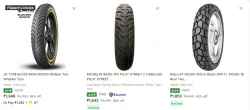 JK Tyre, Apollo & More Top Brands - FOR BIKE @ Up to 62% Discount
