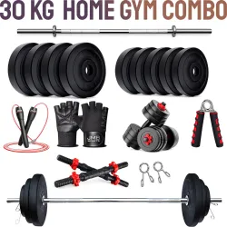 JMB 30KG PVC Fitness Training Set Fitness Accessory Kit