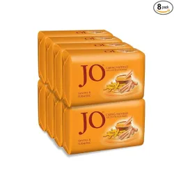 JO Sandalwood & Turmeric Beauty Soap Glowing Skin Pack of 8|150g