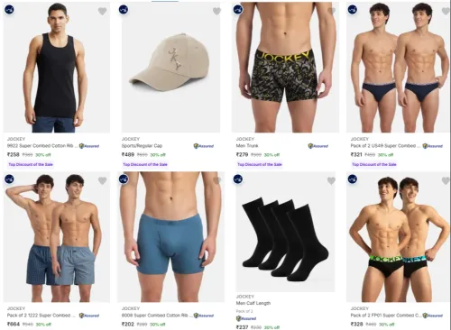Image of JOCKEY Clothing and Accessories at up to 30% Discount