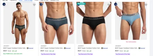 Image of JOCKEY Men's Briefs and Trunks at up to 15% Discount