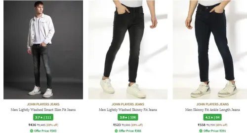 Image of john players jeans starting at ₹436