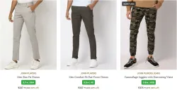 JOHN PLAYERS Mens Trousers & Pants Upto 80% Discount