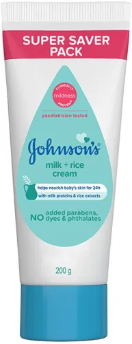 Image of JOHNSON'S BABY Milk + Rice Cream 200gm