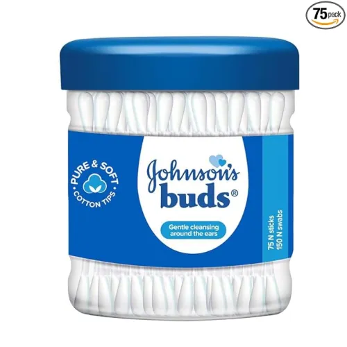 Image of Johnson’s Gentle Buds Baby Cotton 150 Swabs (75Count)