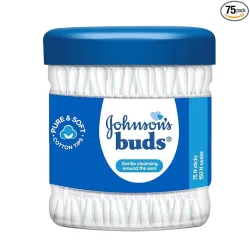 Johnsons Johnson Buds Gentle, 150 Swabs (White, 75 Count)