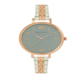 JOKER & WITCH Women Grey & Gold-Toned Analogue Watch AMWW325