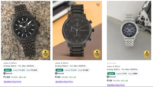 Image of Joker & Witch Men's Analog Watches up to 91% Discount