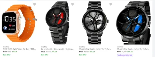 Image of Jollybilly Wrist Watches at minimum 82% Discount