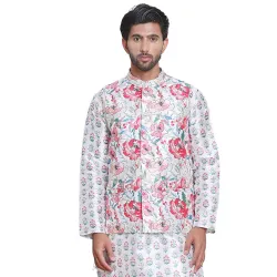 Jompers Digital Printed Nehru Jacket For Men