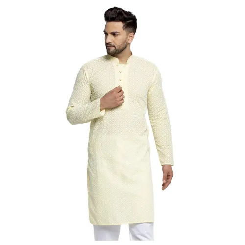 Image of Jompers Men's Cotton Regular Fit Casual Kurta