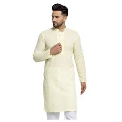 Jompers Mens Cotton Regular Fit Casual Kurta