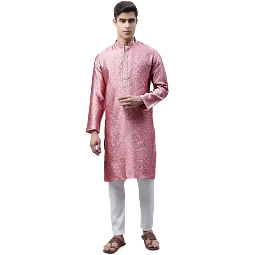 Image of Jompers Men's Collar Embroidered Silk Jacquard 