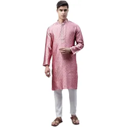 Jompers Mens Collar Embroidered Silk Jacquard 