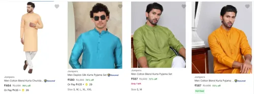 Image of Jompers Men's Ethnic set upto 79% discount 