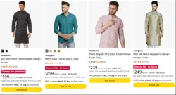 Jompers Mens Kurta starting at ₹199