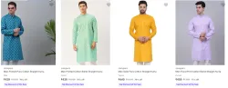 Jompers Mens Kurtas upto 79% Discount