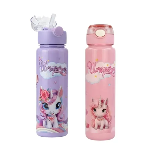 Image of JOUET Unicorn Kids Water Bottle 900ml Set of 2