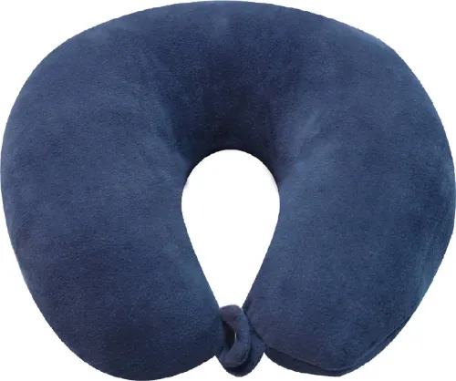 Image of Jounwal Unisex U-Shaped Micro Fibre Neck Pillow (Blue)