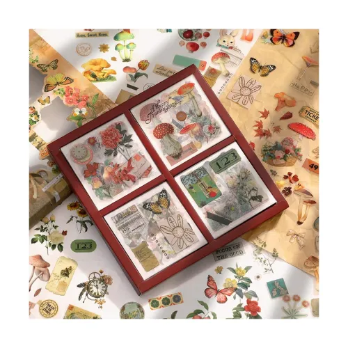 Image of Journaling Stickers Scrapbooking Supplies Aesthetic for Junk Journal, Diary, Planner, Water Bottle, Notebook, DIY Craft 