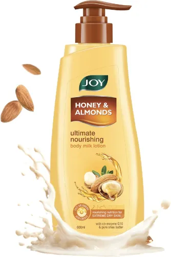 Image of Joy Honey & Almonds Ultimate Nourishing Body Milk Lotion  (600 ml)