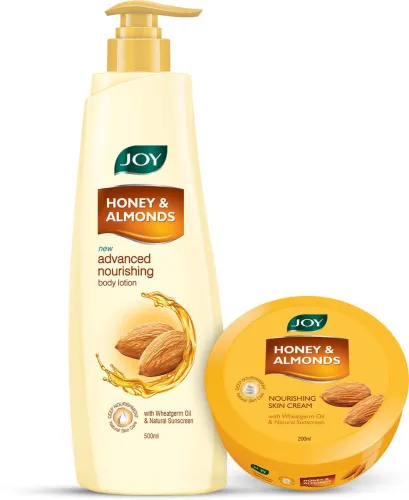 Image of Joy Honey & Almonds Signature Combo Body Lotion 500ml + 200ml 