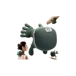 JOYHILL Rainspire Wireless Neck Massager with Heat, Deep Tissue 3D Kneading Shoulder Massager, Portable Rechargeable Cer
