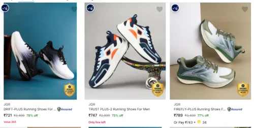 Image of JQR Men’s Sports Shoes at minimum 75% Discount
