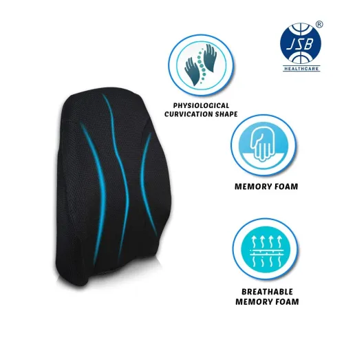 Image of JSB MF10 Memory Foam Backrest with MF001 Coccyx Support Cushion