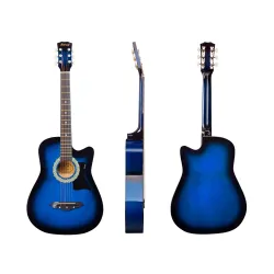 JUAREZ 38 Inches Lindenwood Acoustic Guitar With Dual Action Truss Rod