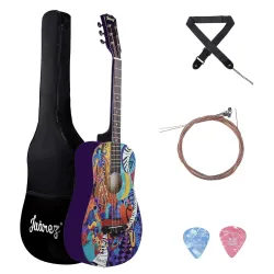 Juarez 38 Acoustic Guitar with Bag (Retro Design)