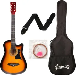 Juarez JRZ38C 3TS Acoustic Guitar (Brown, Black)