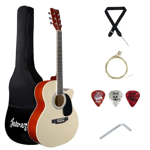 Image of Juarez JRZ40C/NAT 40-Inch Cutaway Acoustic Guitar 