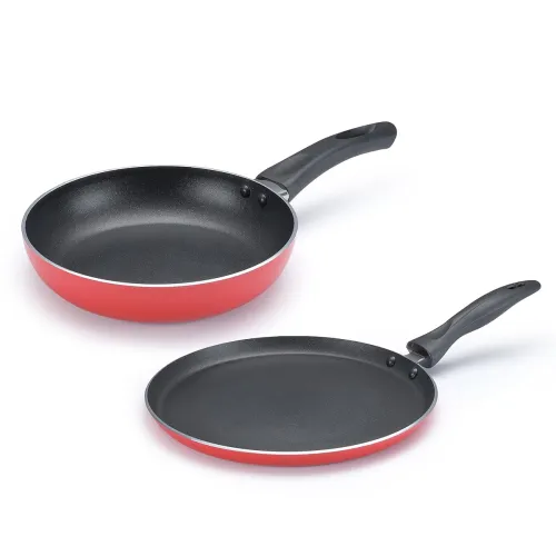 Image of Judge by Prestige Ace Aluminium Non-Stick Cookware Fry Pan+ Omni Tawa Dia 25 cm