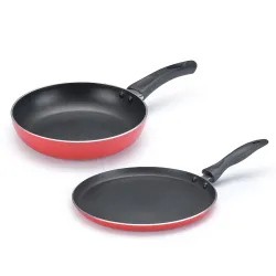 Judge by Prestige Ace Aluminium Non-Stick Cookware Fry Pan+ Omni Tawa Dia 25 cm