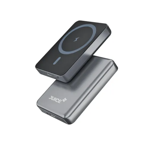 Image of JUICE OJP1002 Magnetic Portable Charger | 5,000mAh Wireless Portable Charger with USB-C Cable | Type-C Input/Output with