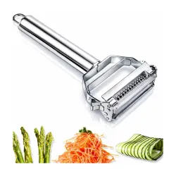 Julienne Stainless Steel Double-Sided Vegetable Fruit Cutter Peeler