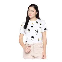 JUNEBERRY® 100% Pure Cotton Regular Fit T-Shirt for Women