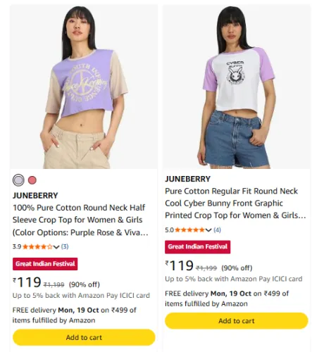Image of JUNEBERRY Women at minimum 72% Discount
