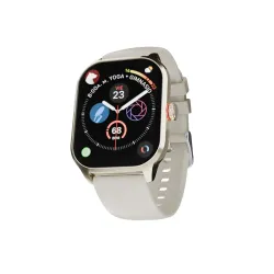 JUST CORSECA Signature Smartwatch with 2.01\' TFT Display, Heart Rate Monitor, BLE 5.0, 230mAh Battery, FitPro App – Compatible with Android & iOS (Gold)