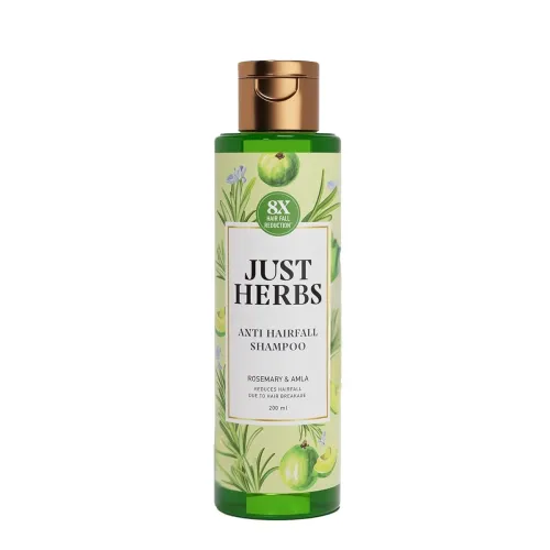 Image of Just Herbs 8-in-1 Amla Neem Hair Fall Control Shampoo (200ml)