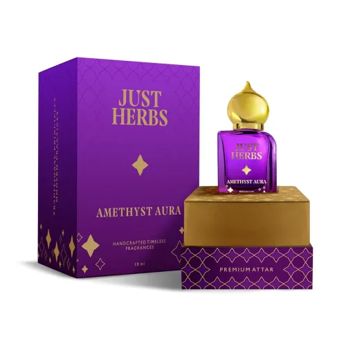 Image of Just Herbs Amethyst Aura Attar Roll On 10ml
